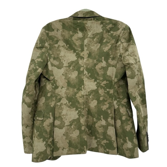 MANUEL RITZ Green Camo Blazer Size Men’s 50 Sport Coat - Picture 2 of 4